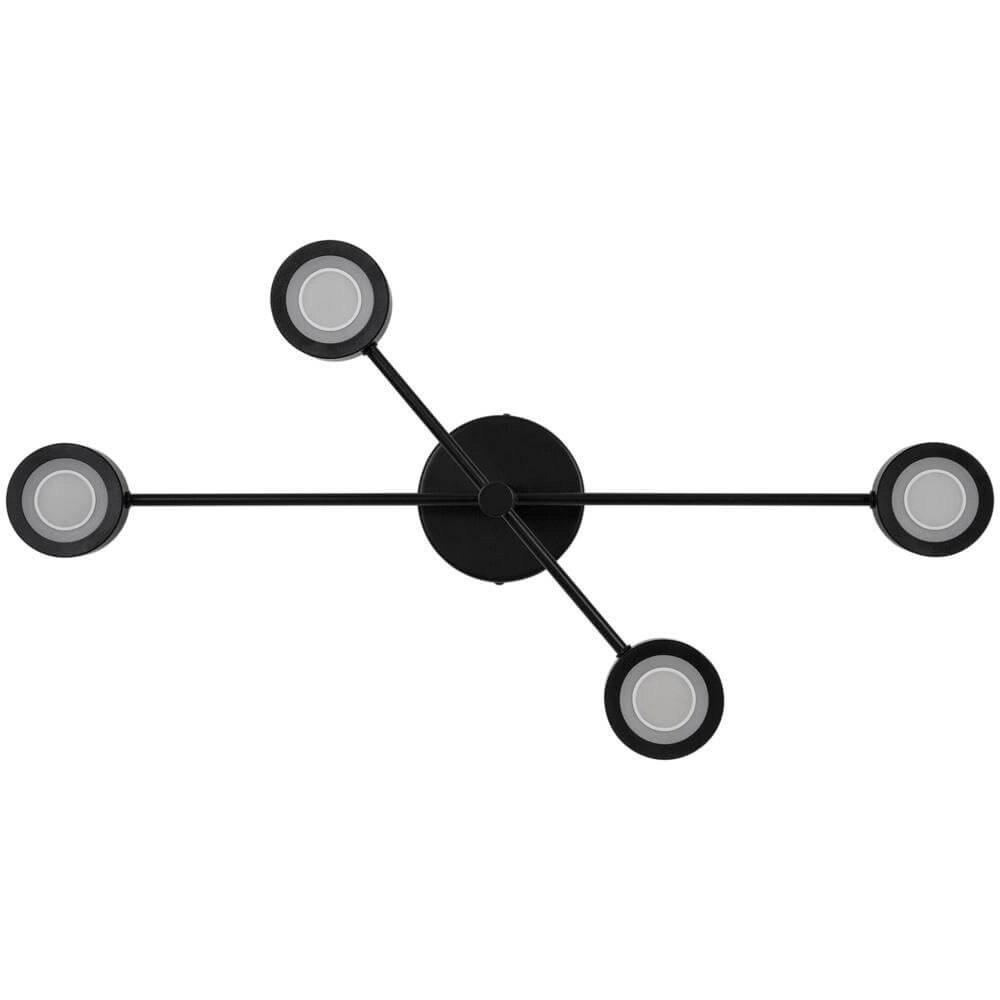 Plafonnier 4 lumières Clyde Design noir Nordlux 5704924018442