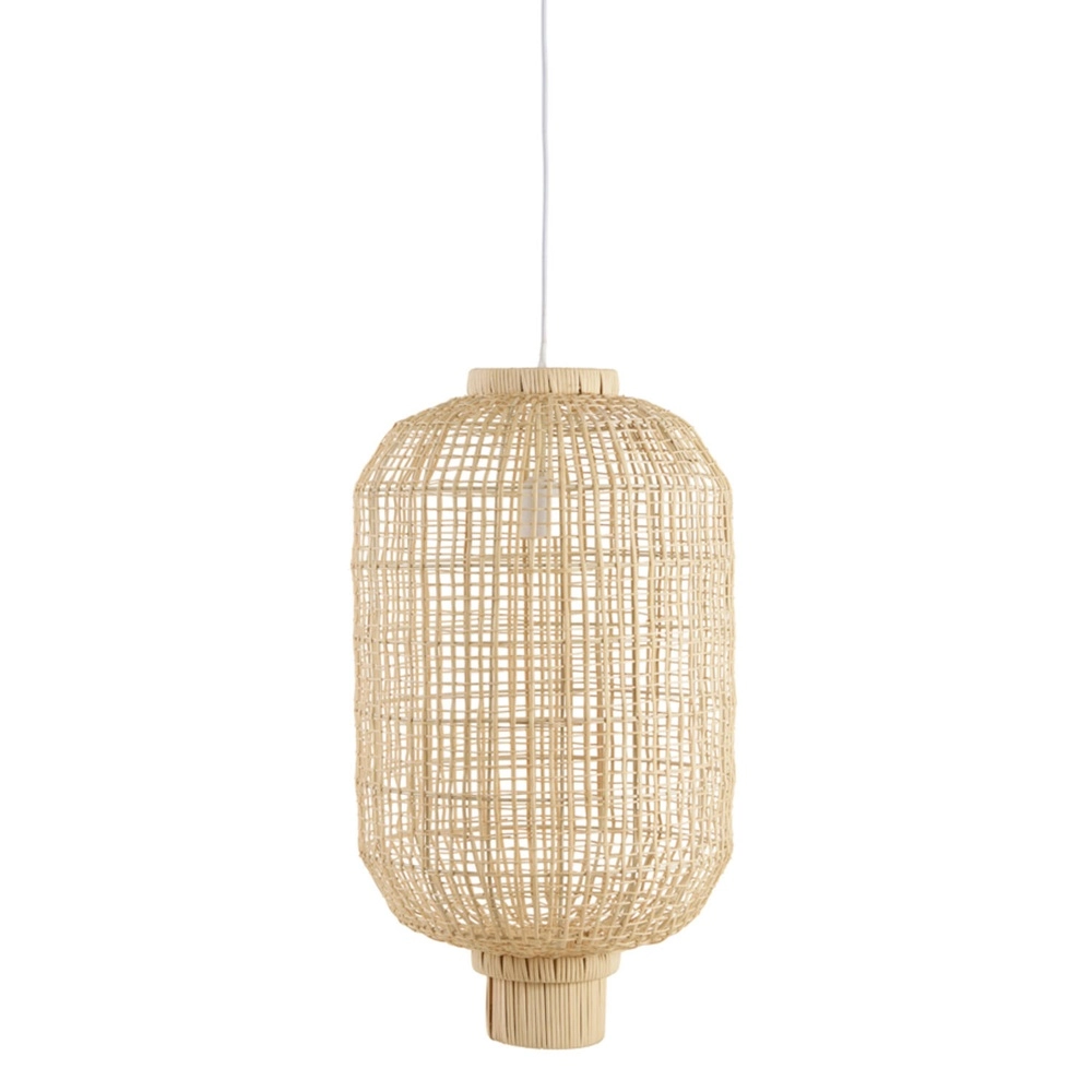 Lampe pendante naturelle Dorzan Ø 37cm