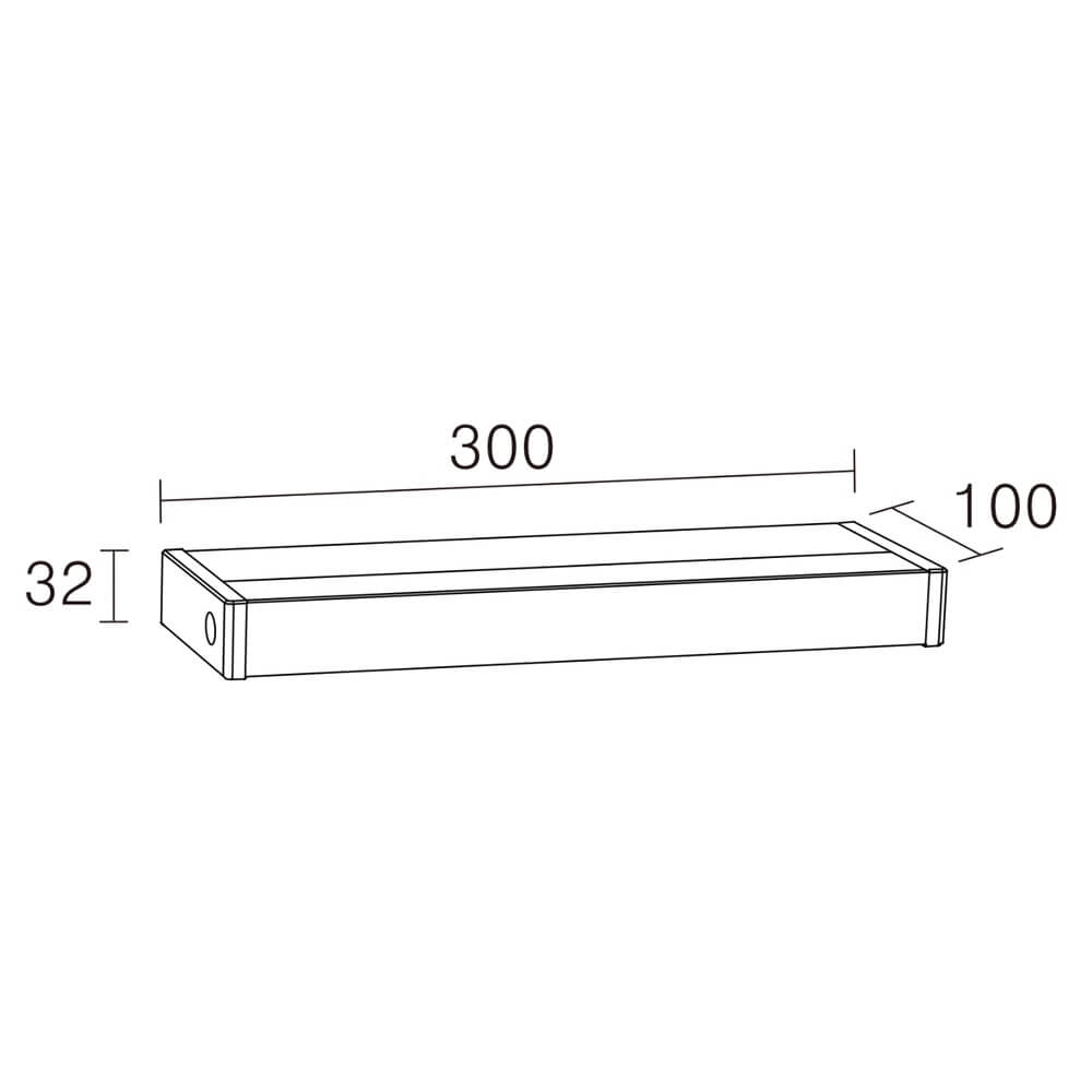 Applique murale led Wollas 60cm - 22 watts - blanc Lyora 4255805301074