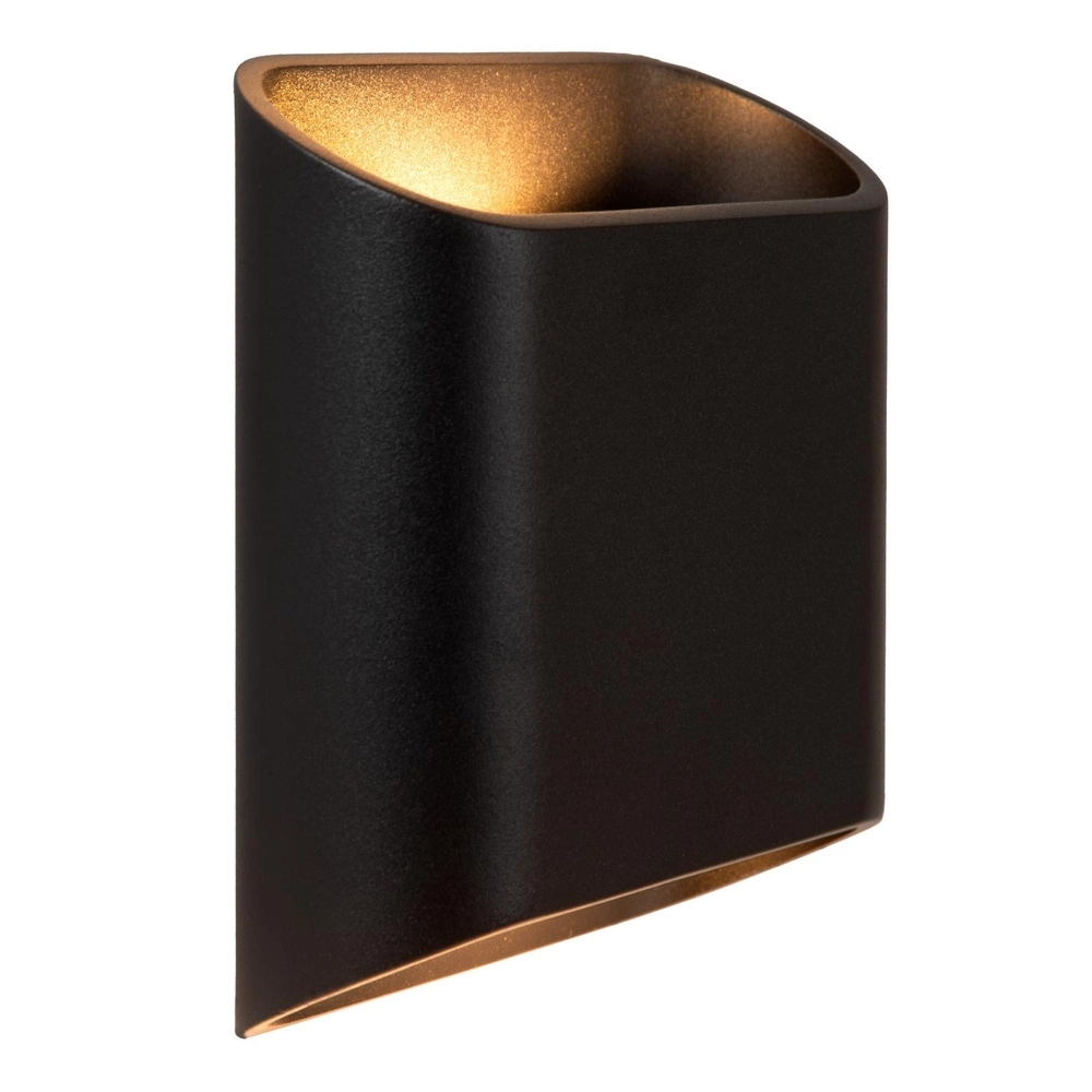Lampe murale de conception Atila haut et bas noir IP65 Lucide 5411212680105