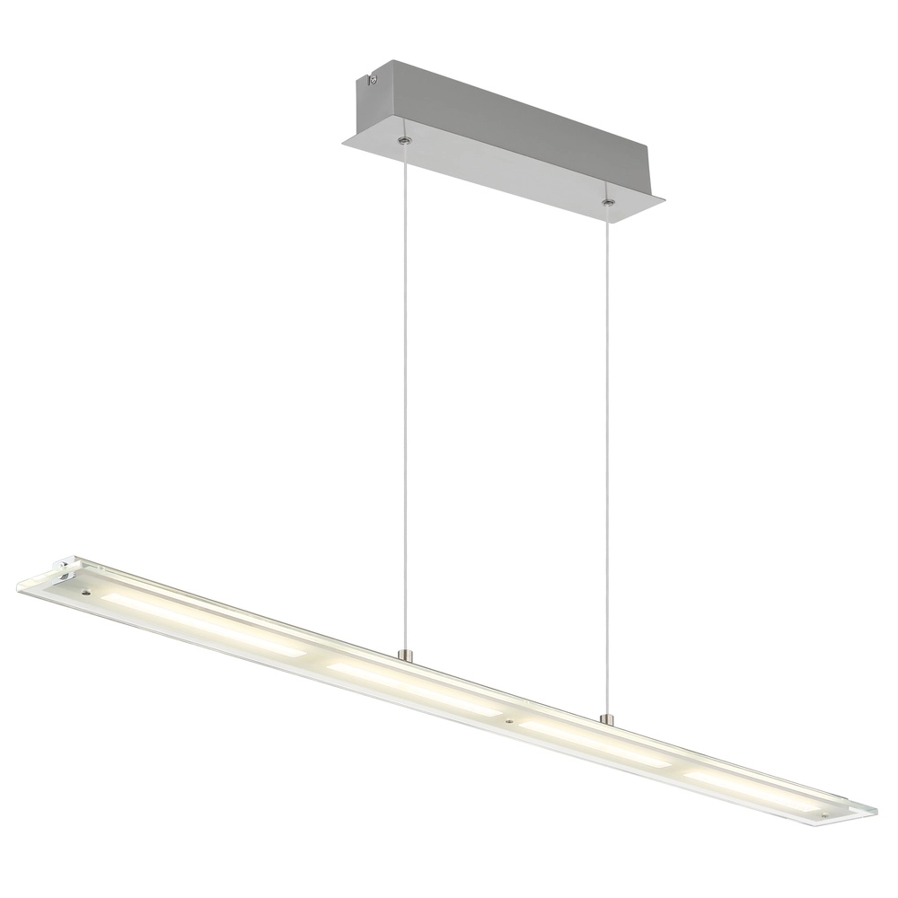 Lampe suspendue Novak nickel 115cm