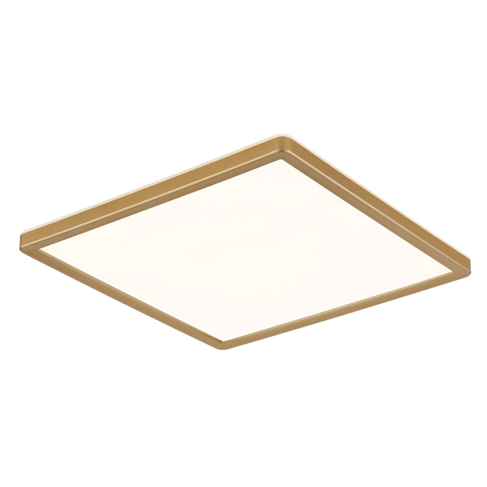 Éclairage de plafond Sapana carré 29,4 cm d’or