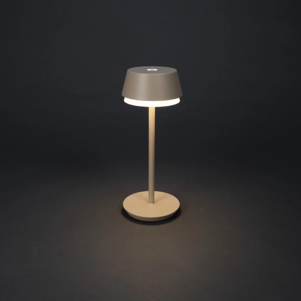 Lampe de table Lyon couleur sable avec fonction RVB