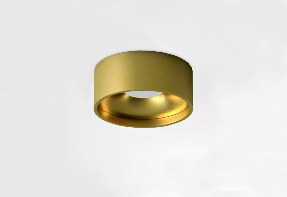 Éclairage de plafond de salle de bain Oran Ø 12cm - Or brossé Artdelight 8720701103887