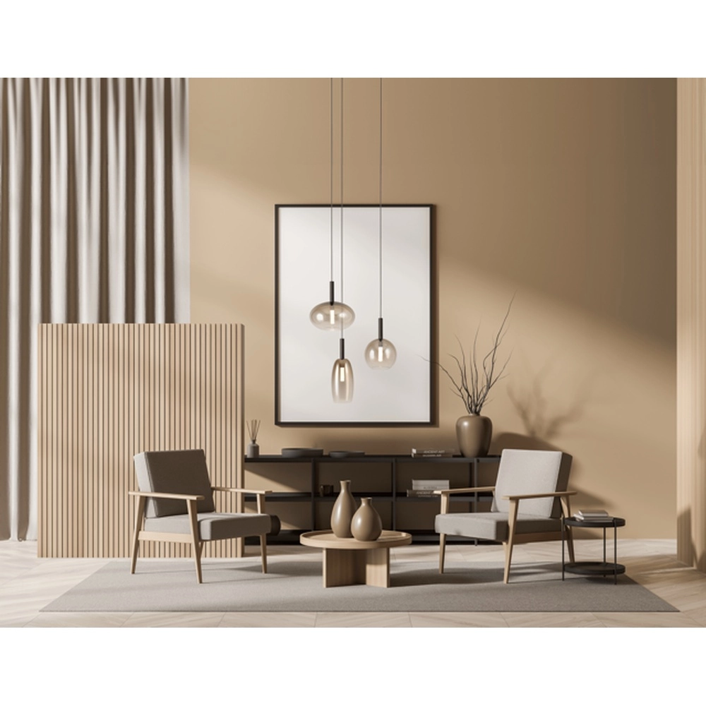 Lampe pendante 3L Vide Lido avec du verre doré qui s’estompe. Masterlight 8718121335353