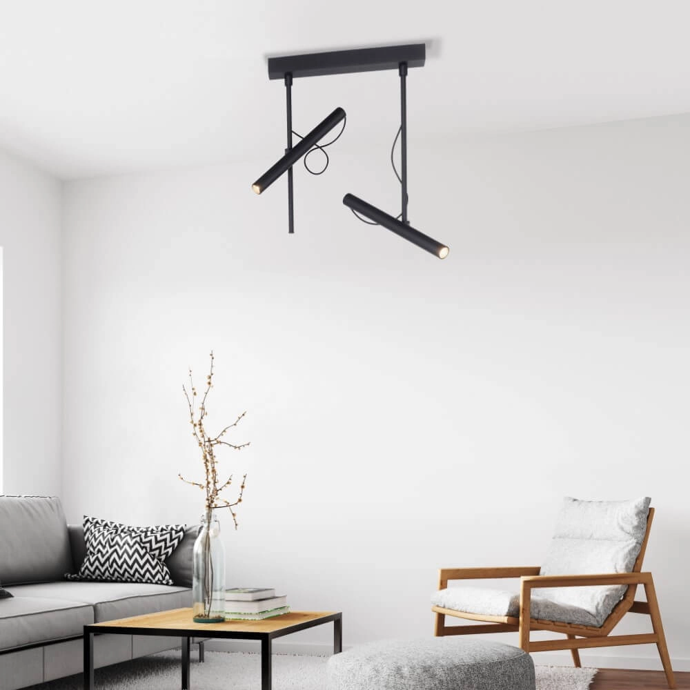 Plafonnier design Pure Tutua noir Paul Neuhaus 4012248365533