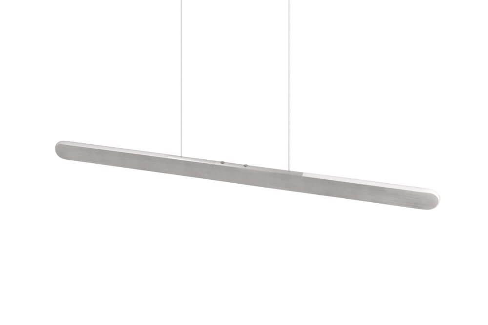 Lampe suspendue unique Helios métal brossé Trio 4017807597929