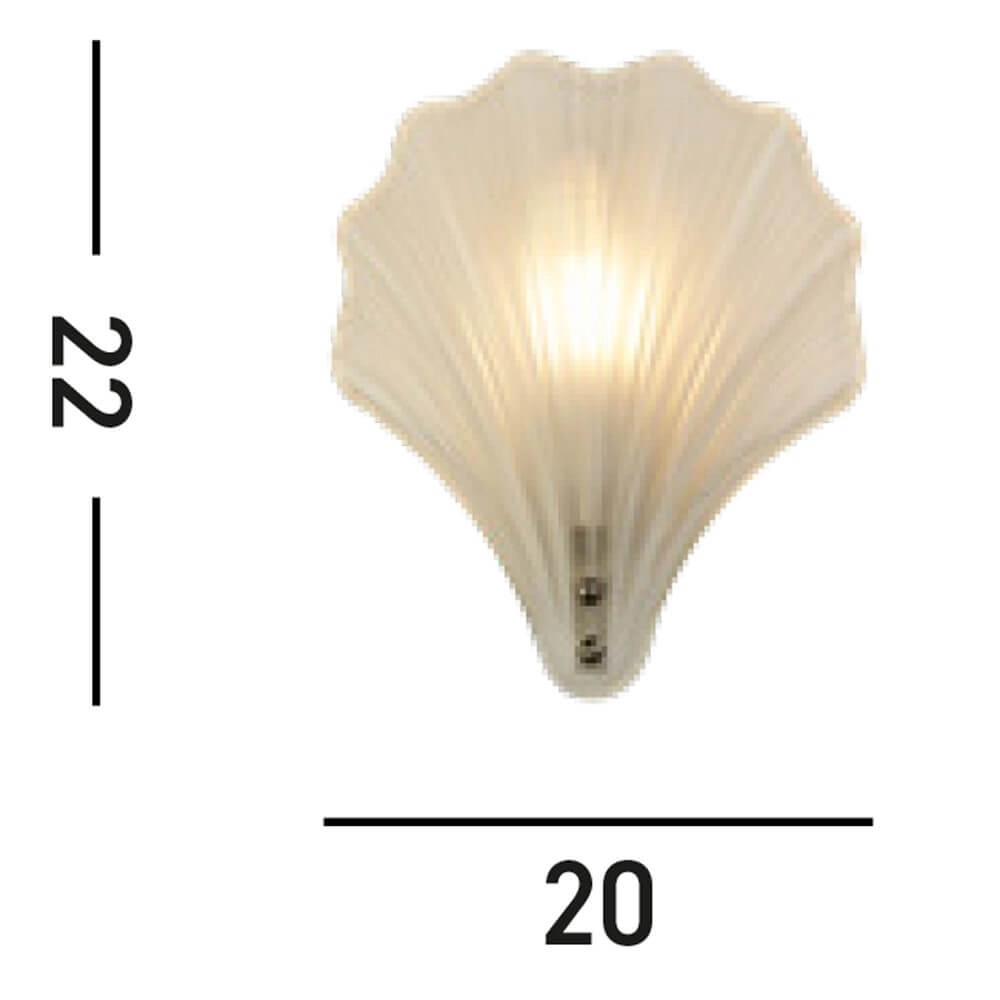 Applique murale Shell avec verre blanc Searchlight 5053423271125