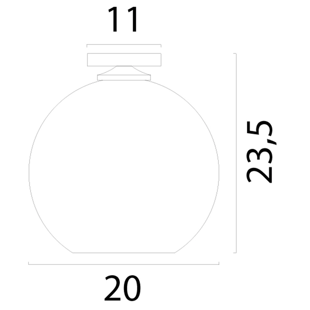 Lampe de plafond Corda rotin Ø 20cm Masterlight 8718121341736