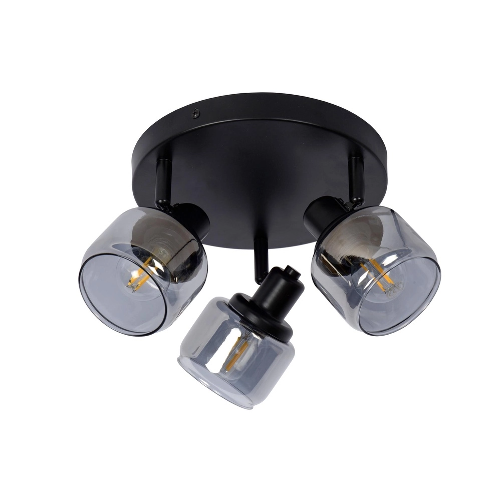 Lampe de plafond Bjorn Noir à 3 lumières