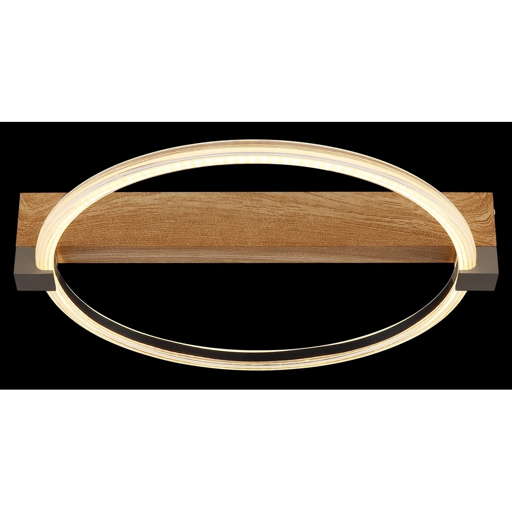 Lampe de plafond Fletcher Conception du bois Globo 9007371586288
