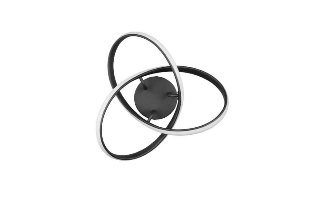 Plafonnier design Meo noir Trio 4017807600278