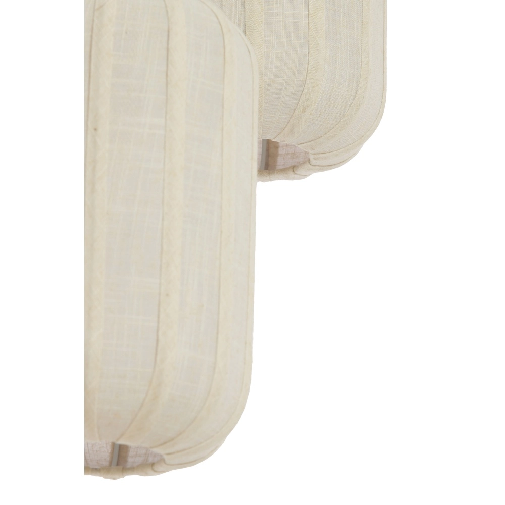 Lampe pendante 3L Vide Tufia Crème pour lin Light & Living 8717807816742