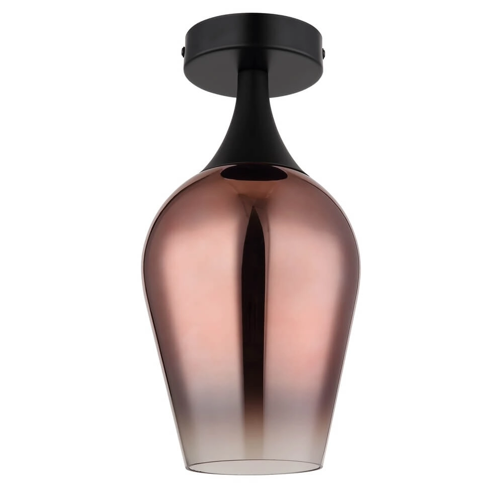 Plafonnier Lavus verre rouge Ø 15cm Globo 9007371465200