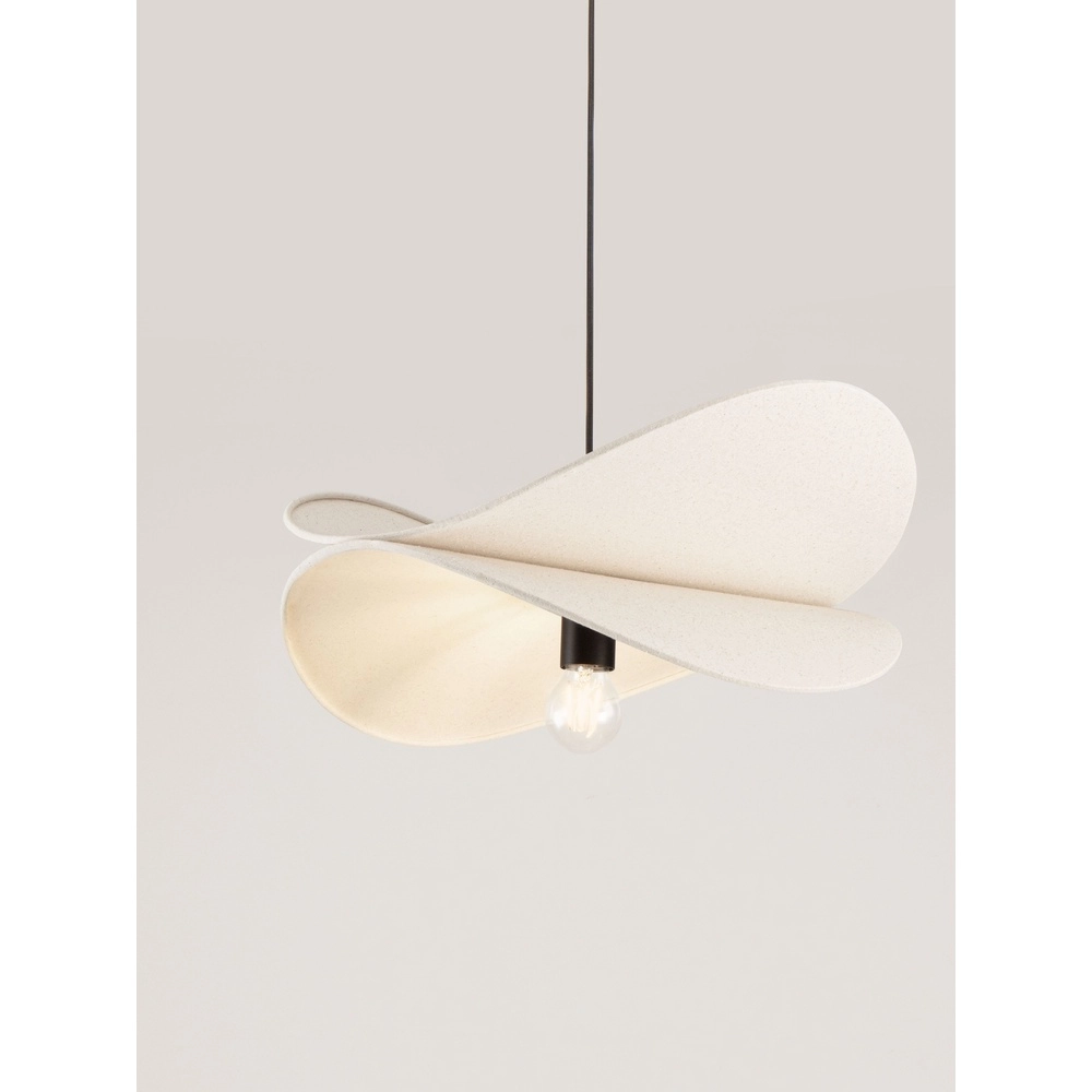 Lampe pendante moderne Luve noir avec beige Lyora 5212017493729