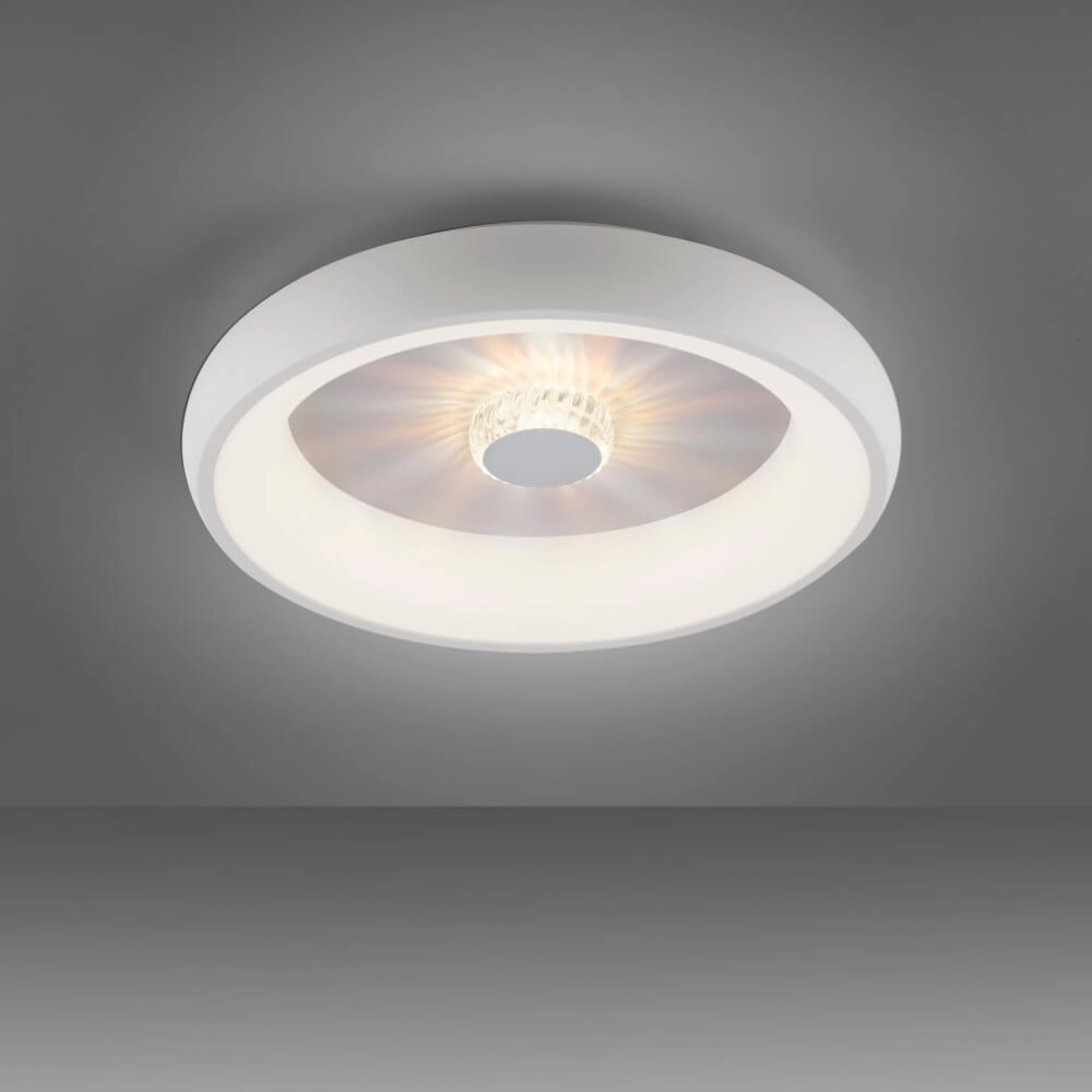 Plafonnier rond Vertigo blanc Ø 46,5cm Just Light 4043689994709