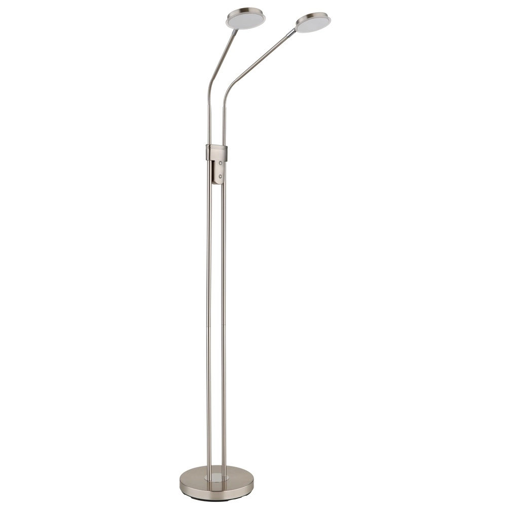 Lampe de lecture double Silvio nickel Globo 9007371592364