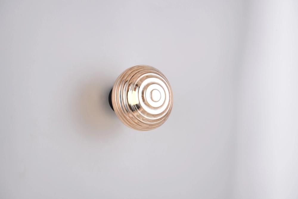 Applique murale Earl Verre ambré rechargeable Trio 4017807643435