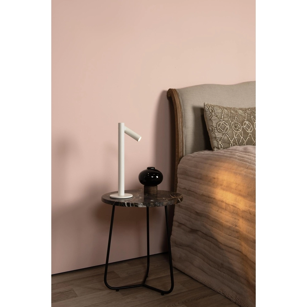 Lampe de table rechargeable Antrim IP54 blanc Lucide 5411212272218