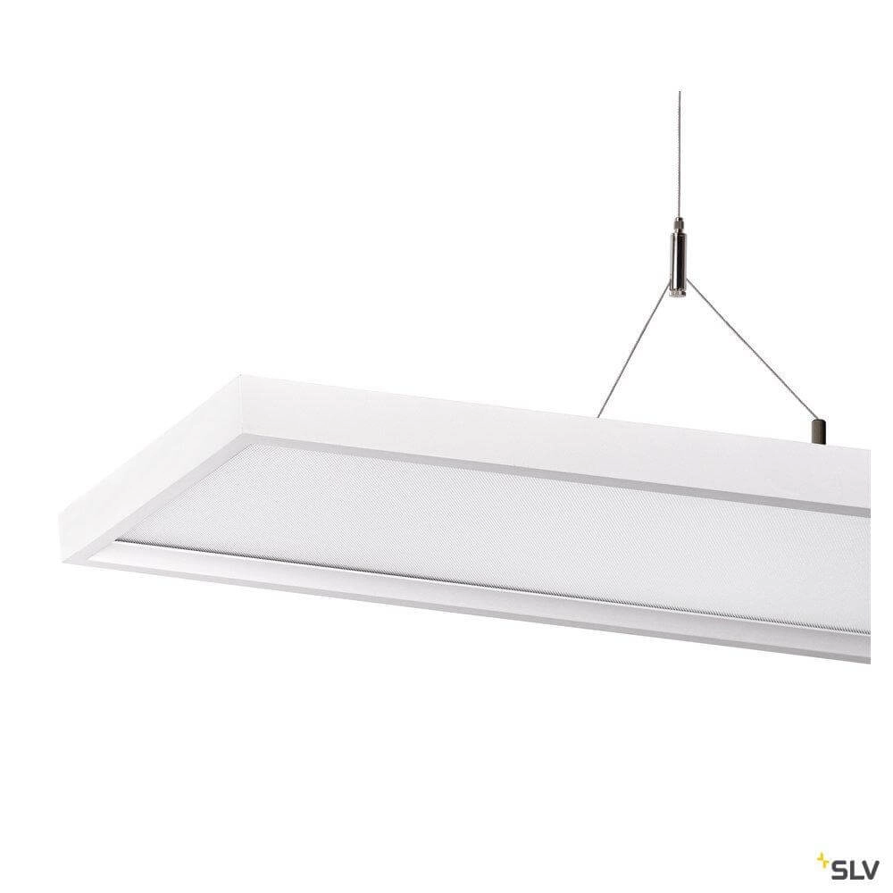 Lampe suspendue de bureau LED Worklight Dali 57w - 4000K - 120cm blanc SLV 4024163254588