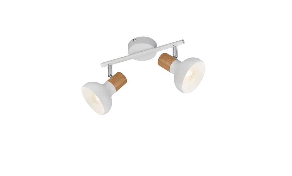 Plafonnier Latika 2 lumières blanc