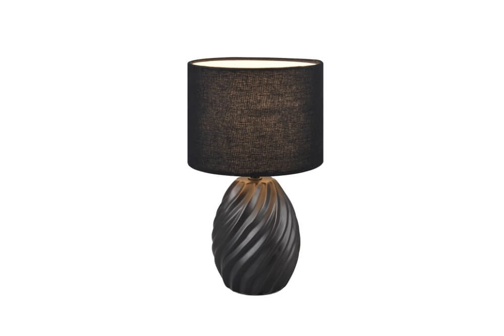 Lampe crépusculaire élégante Melva noir Trio 4017807614879