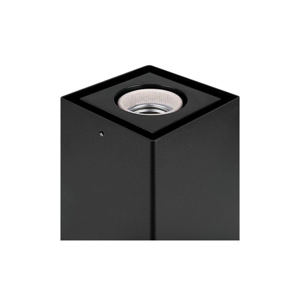 Lampe de jardin moderne Denver noir avec verre fumé 30 cm Lyora 5904703019589