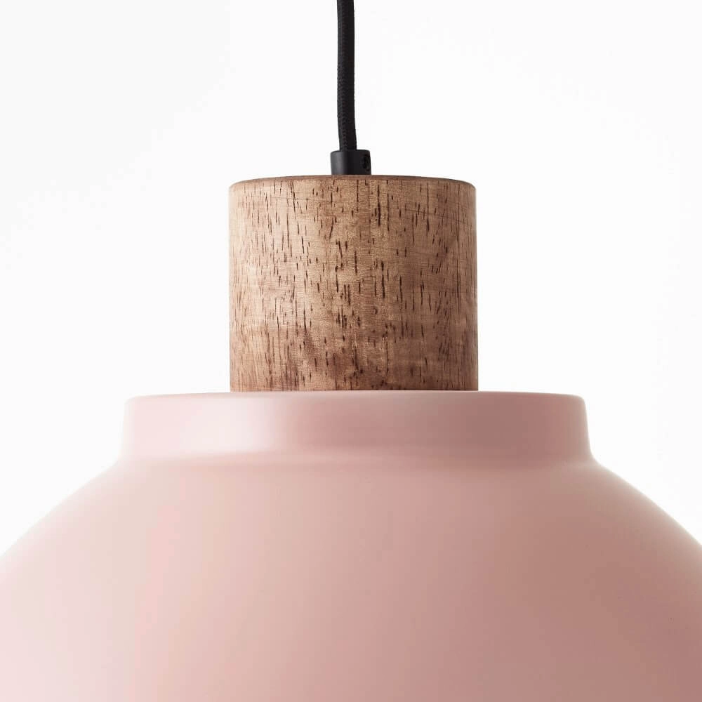 Lampe suspendue Erena Ø 38cm rose Brilliant 4004353413032