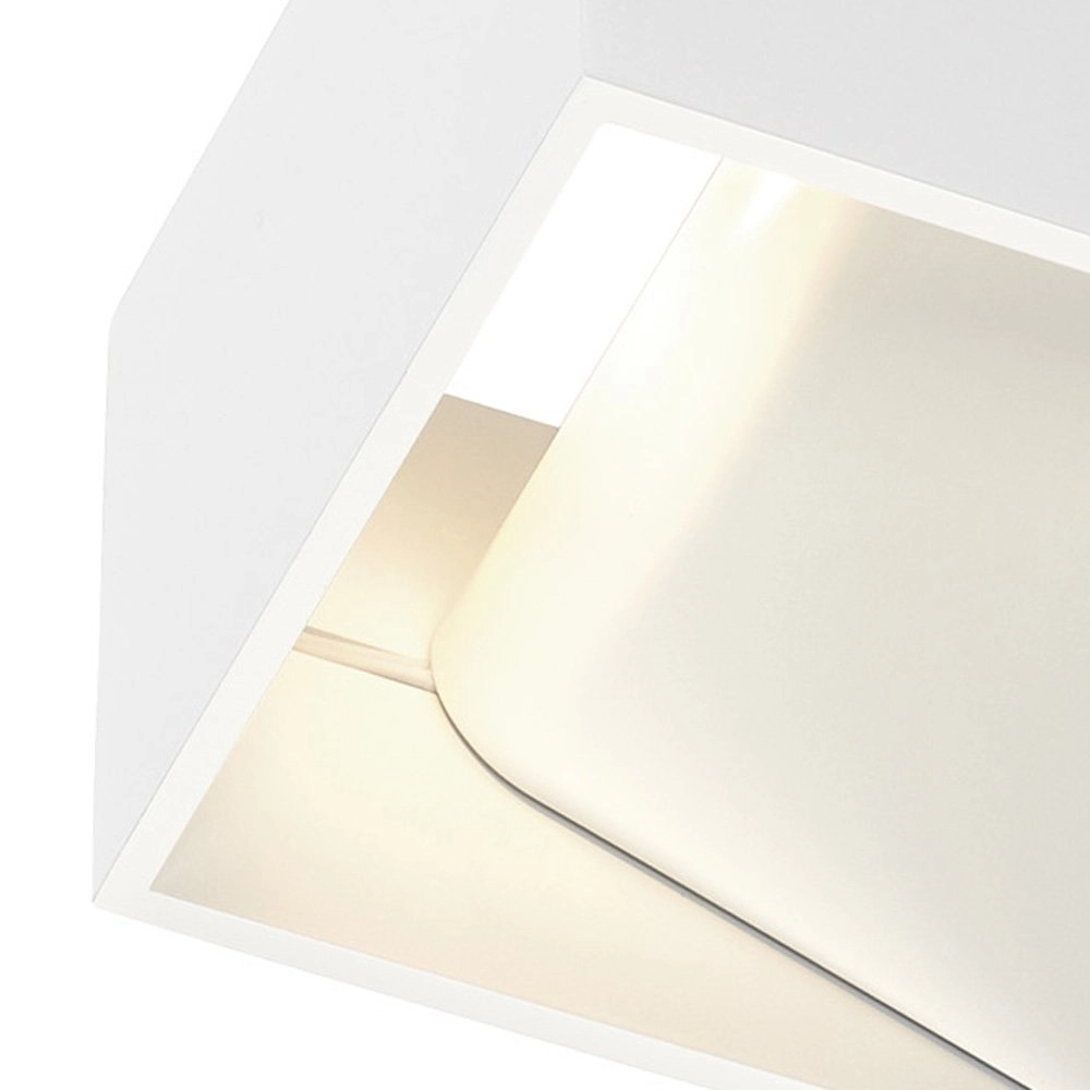 Lampe LED Logs Up - Down carré blanc SLV 4024163189316