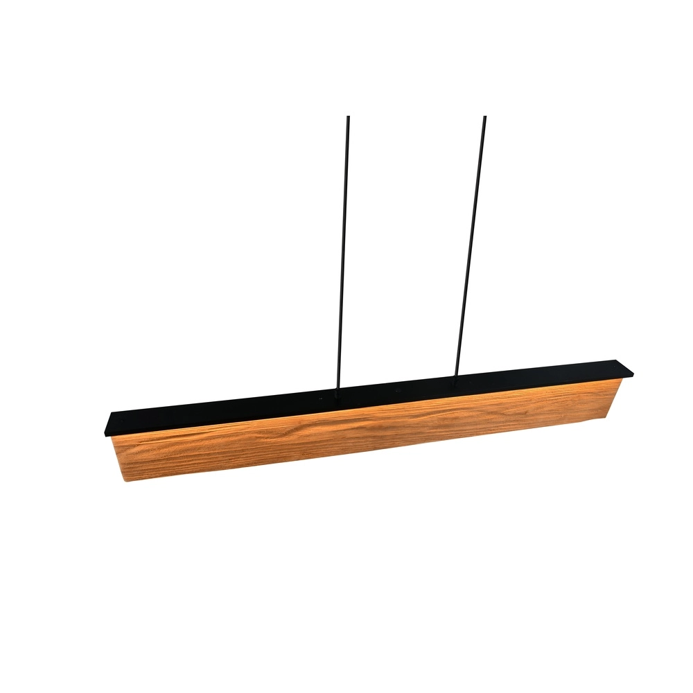 Suspension design Kalea noir avec bois Trio 4017807661422