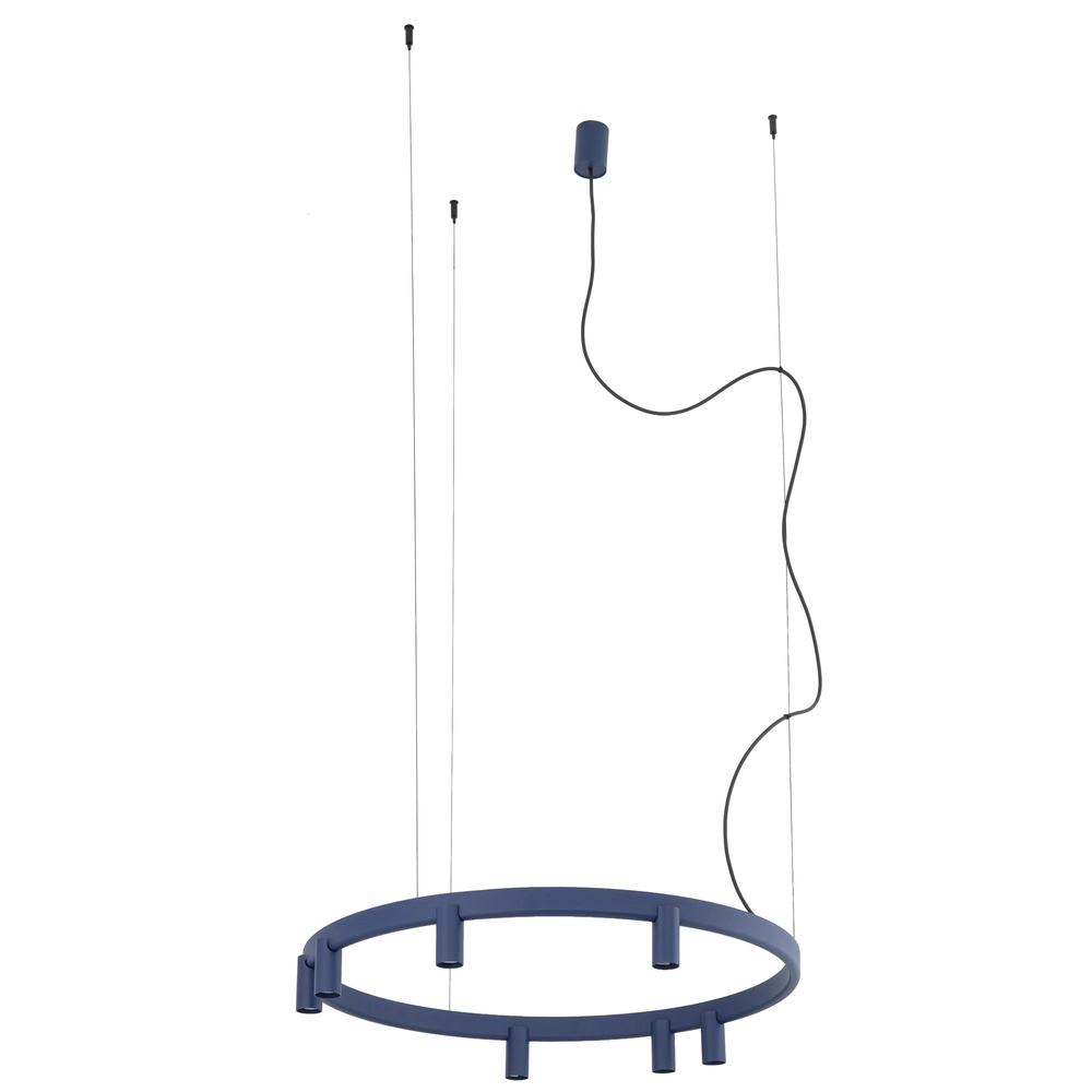 Lampe pendante de conception Fourty bleu marine Ø 80cm Lyora 5903139122832