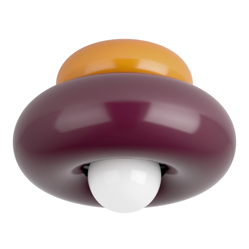 Lampe de plafond à design Torchiarolo Orange avec un rouge bordeaux Eglo 9008606405527