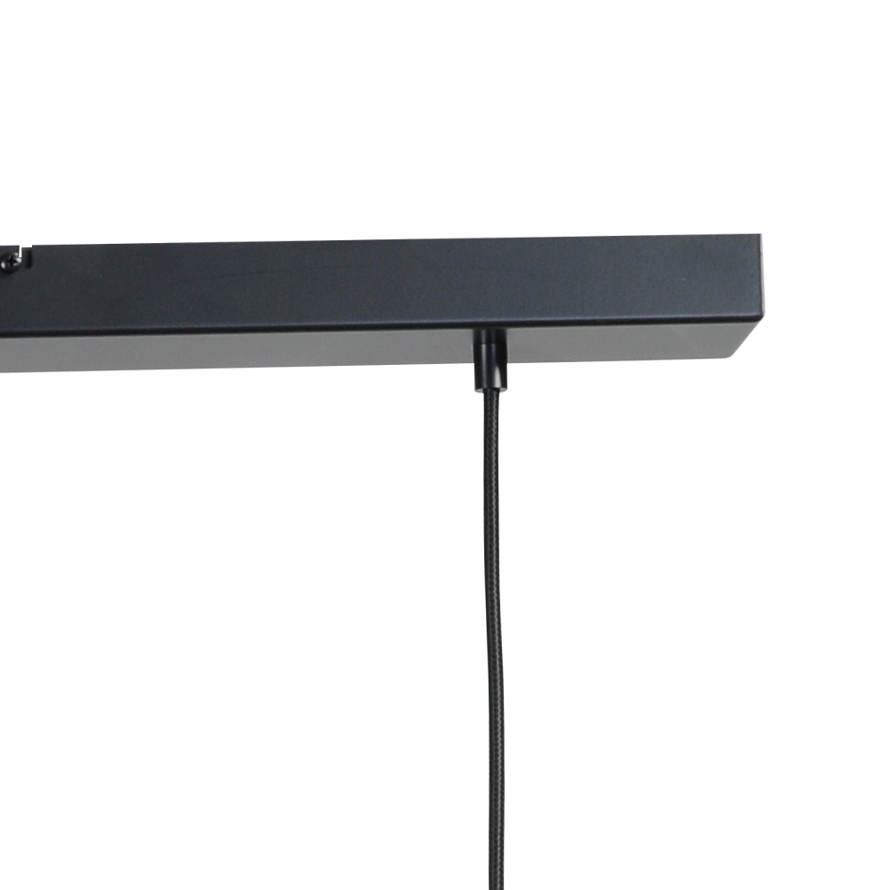 Lampe suspendue pour salle à manger Run 4 lumières noir Masterlight 8718121204543