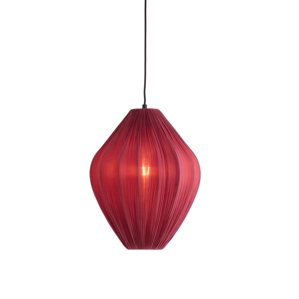 Lampe suspendue Verita Ø 36cm - teinte bordeaux Light & Living 8717807832070
