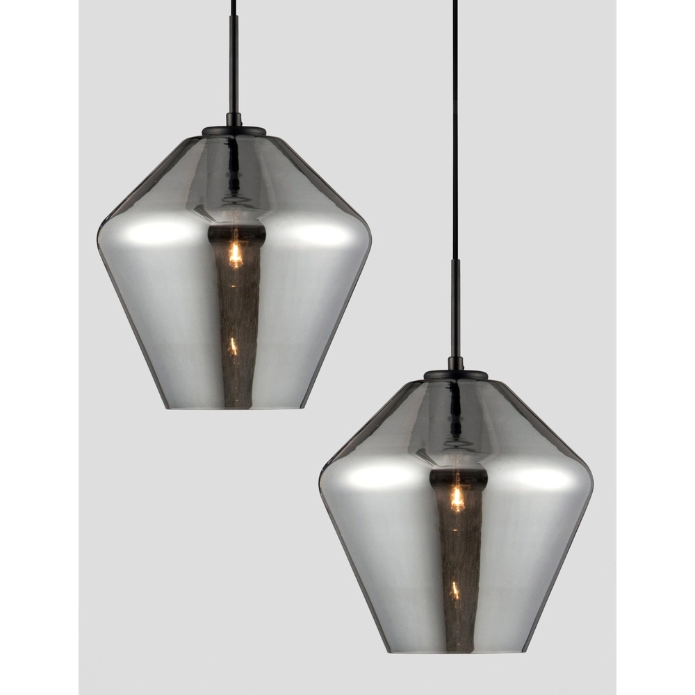 Suspension Veiro verre chromé Ø 23 x 22cm Lyora 5212017421296