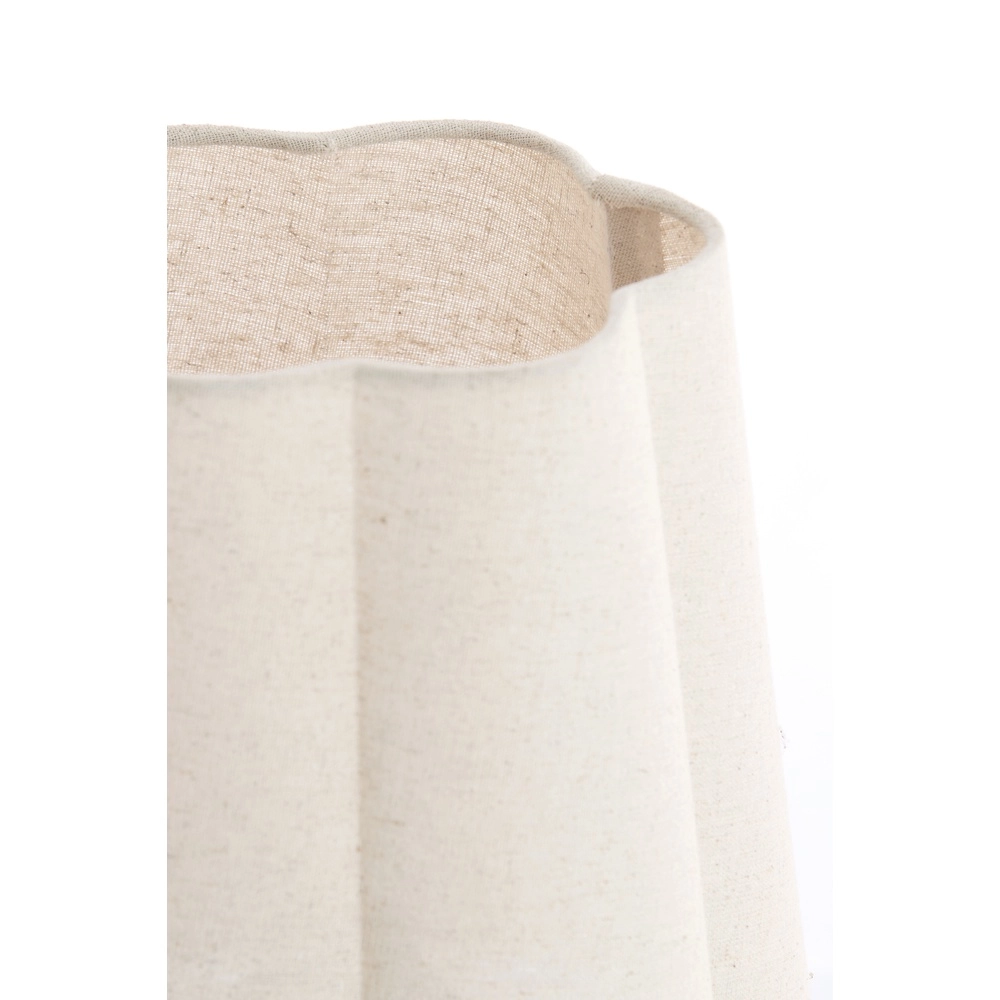 Lampe de table Musaby Forme organique - lin blanc Light & Living 8717807784232