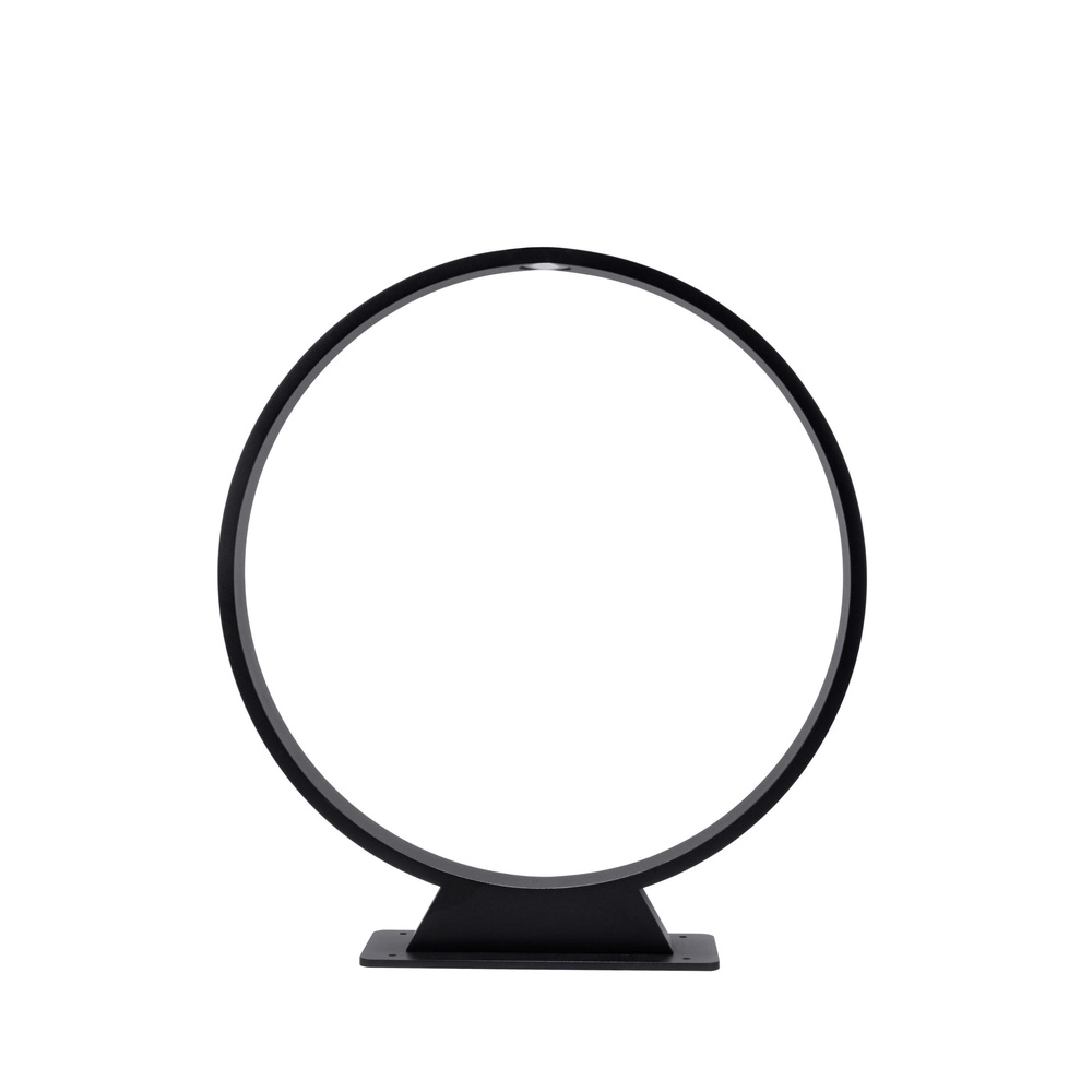 Lampe de jardin ronde Jerel IP54 noir Ø 40cm