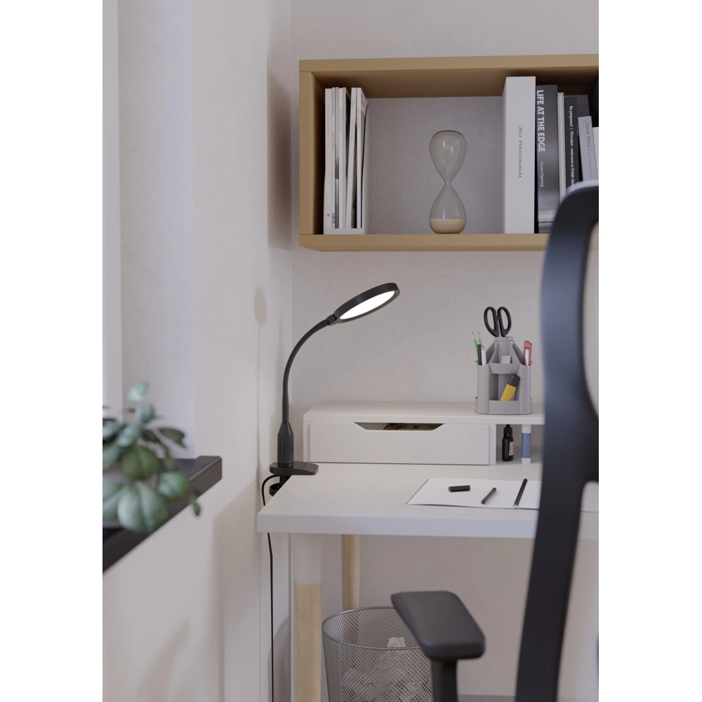 Lampe à pince Lauro noir Eglo 9008606357543