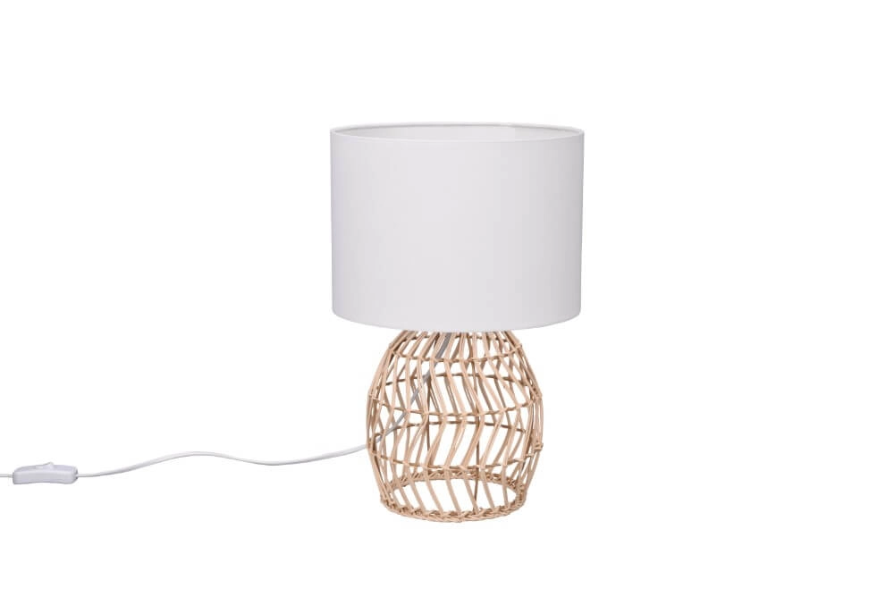 Lampe de table Rike avec du rotin