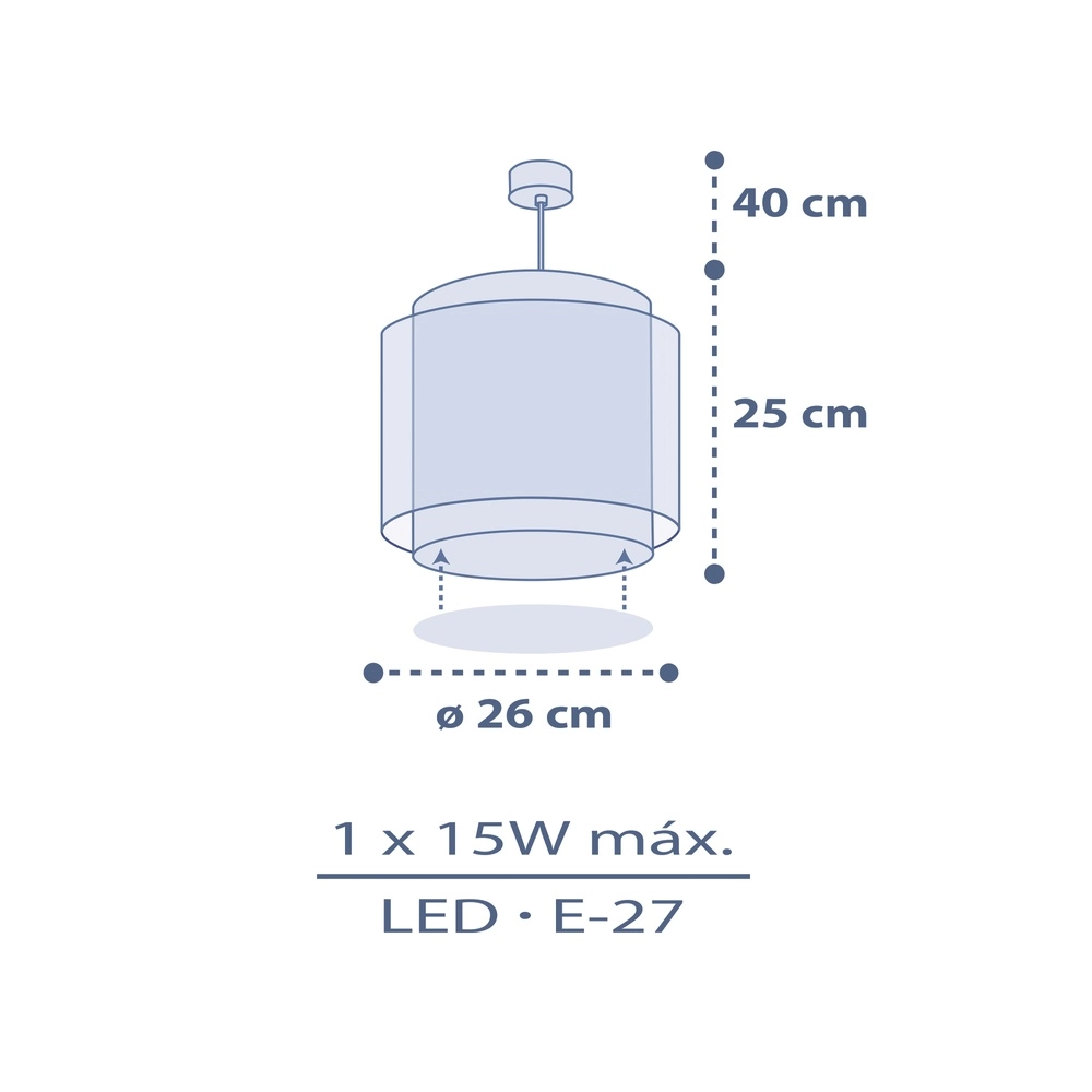Suspension chambre d’enfant Moon Dreams bleu Dalber 8420406766324