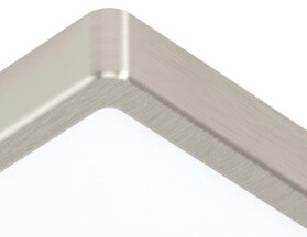 Plafonnier carré Fueva 5 28,5 cm - acier inoxydable 3000K Eglo 9002759992422