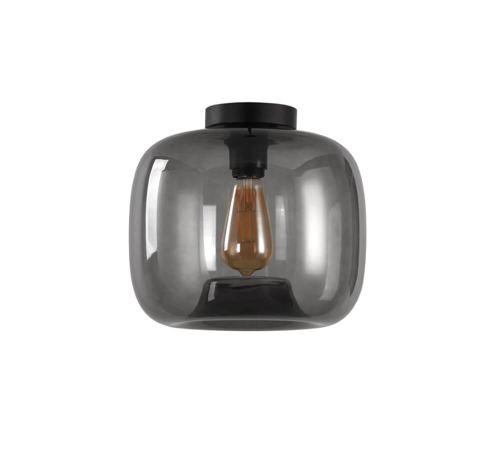 Plafonnier Preston verre gris Ø 28cm Artdelight 8719831737871