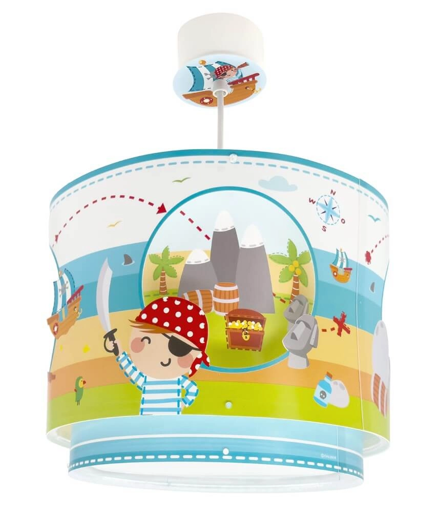 Lampe suspendue chambre d'enfant Pirate Island Ø 26 cm Dalber 8420406606521
