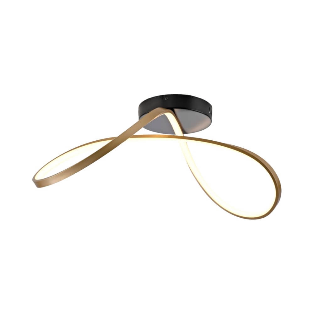 Plafonnier design Okta laiton/noir Plafonnier design Okta laiton/noir