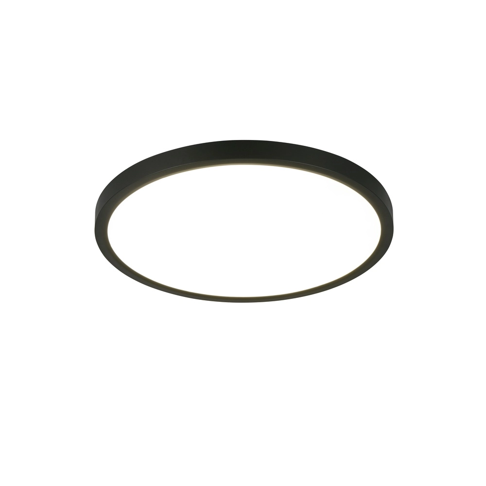 Plafonnier Draco noir Ø 40cm Trio 4017807654493