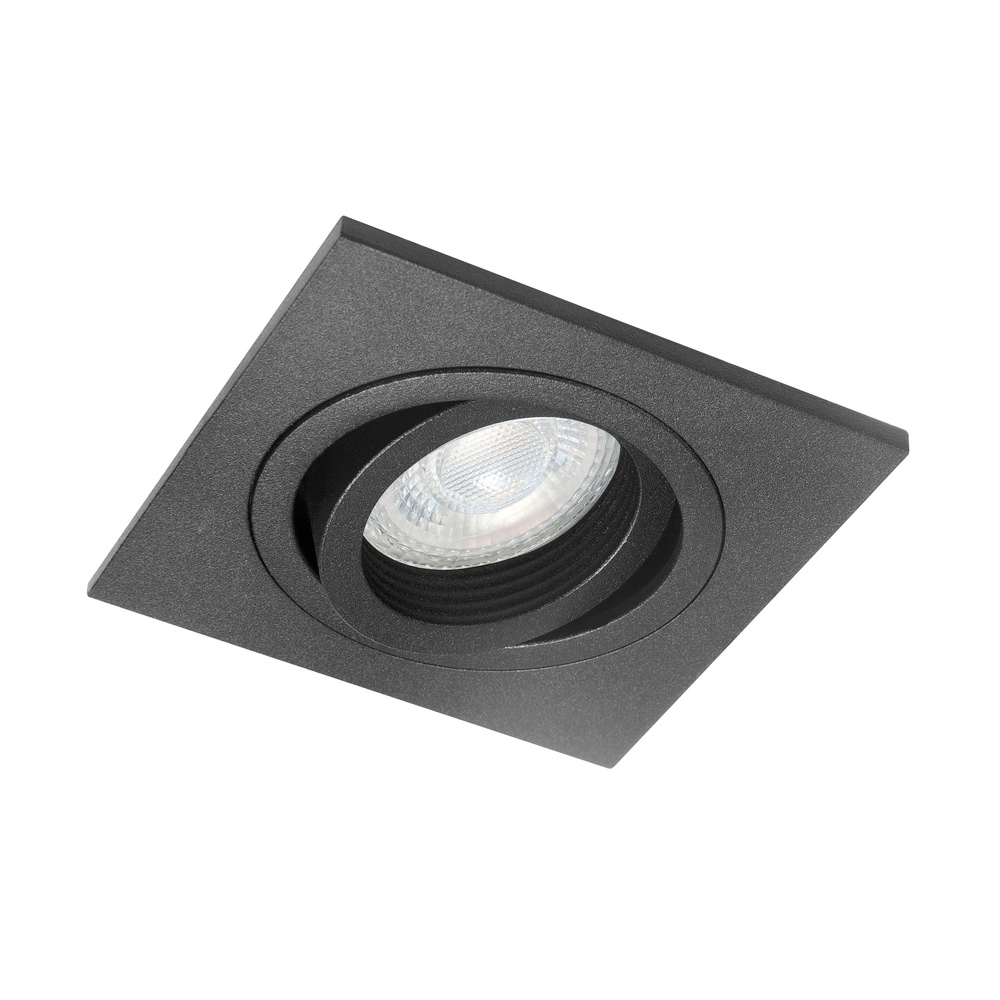 Spot encastré Downlights Carré Noir