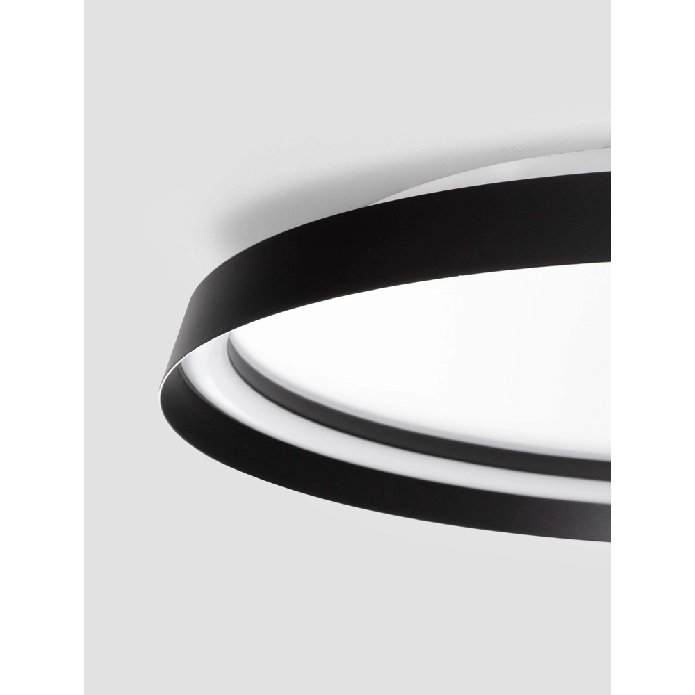 Plafonnier design Ormi Ø 60cm noir Lyora 5212017463135