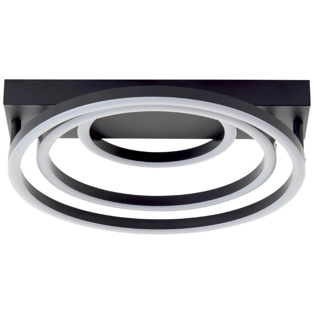 Plafonnier à intensité variable Pedley noir Brilliant 4004353442094