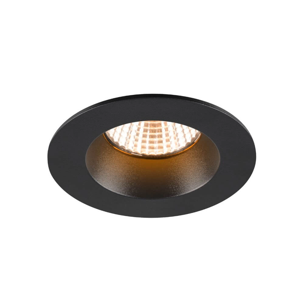 Spot LED rond New Tria 68 noir - 2700K - 460lm - 38g