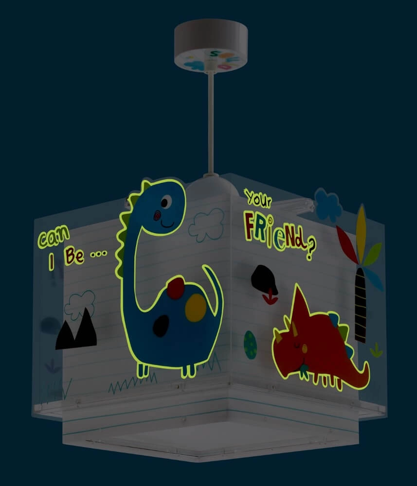 Lampe suspendue chambre d'enfant Dinos Dalber 8420406734521